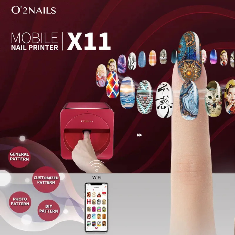 2026.O2nails X11 Mobile Nail P - Commercial Nail Printing Machine ulasan dan harga