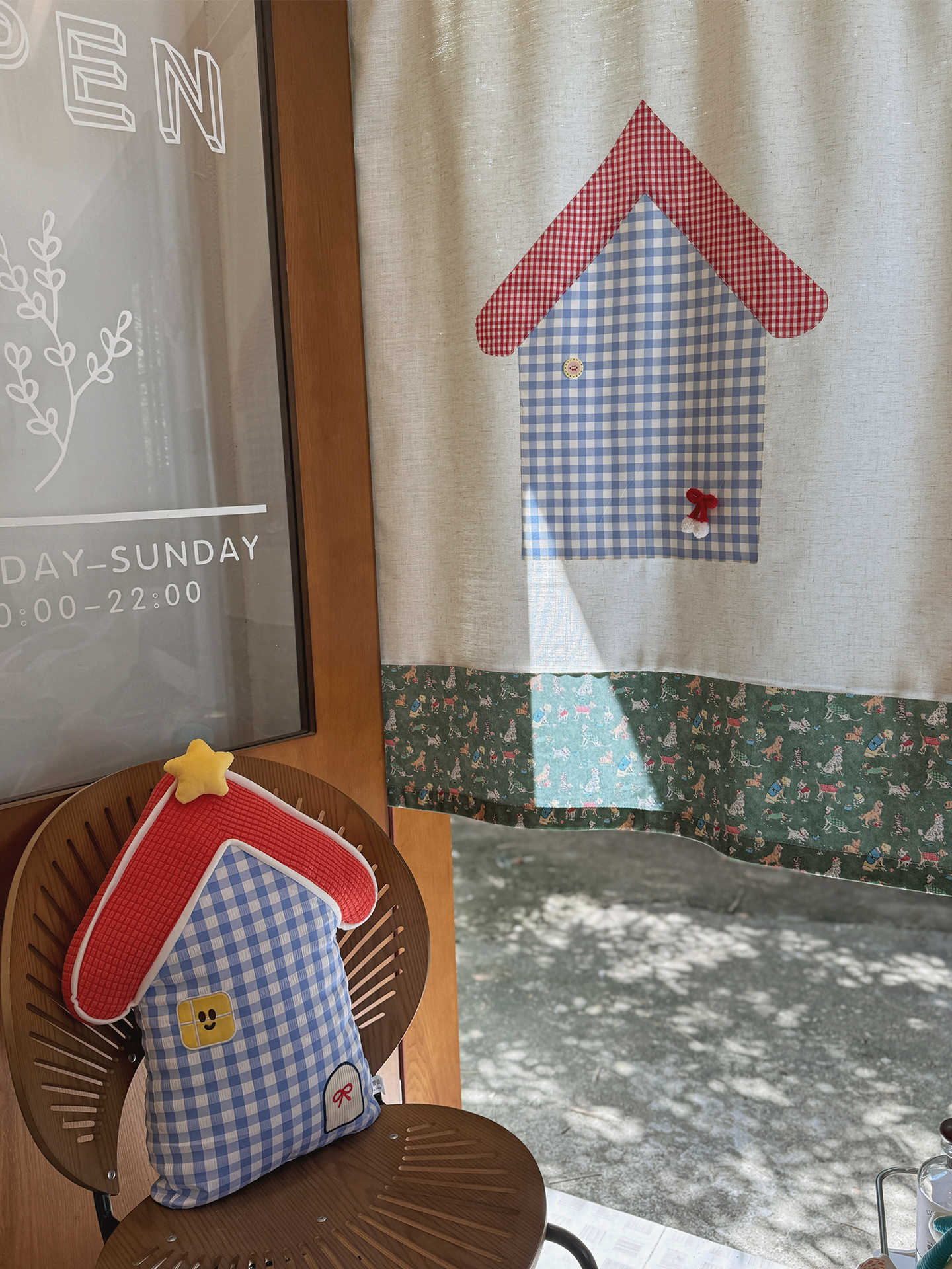 VIKAMA Gingham Tirai Pintu Nor - Commercial Printing House ulasan dan harga
