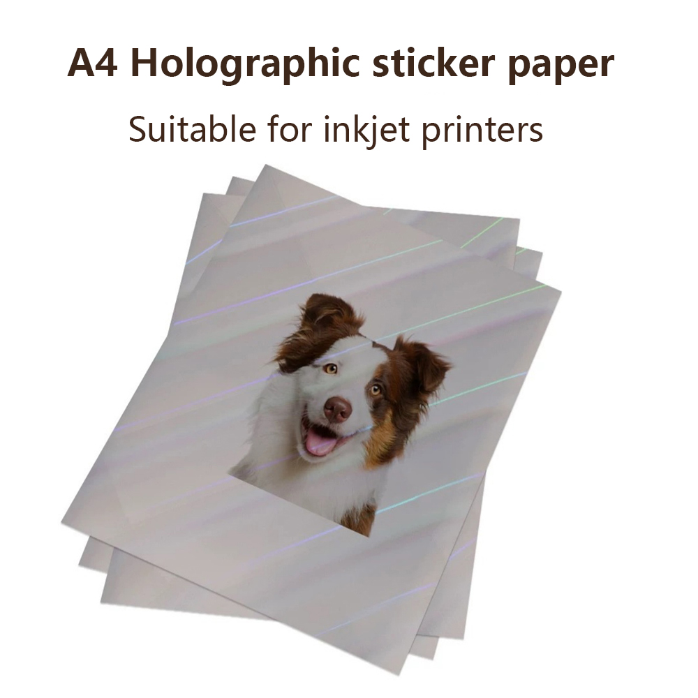10 Lembar Kertas Stiker Hologr - Commercial Vinyl Printing ulasan dan harga
