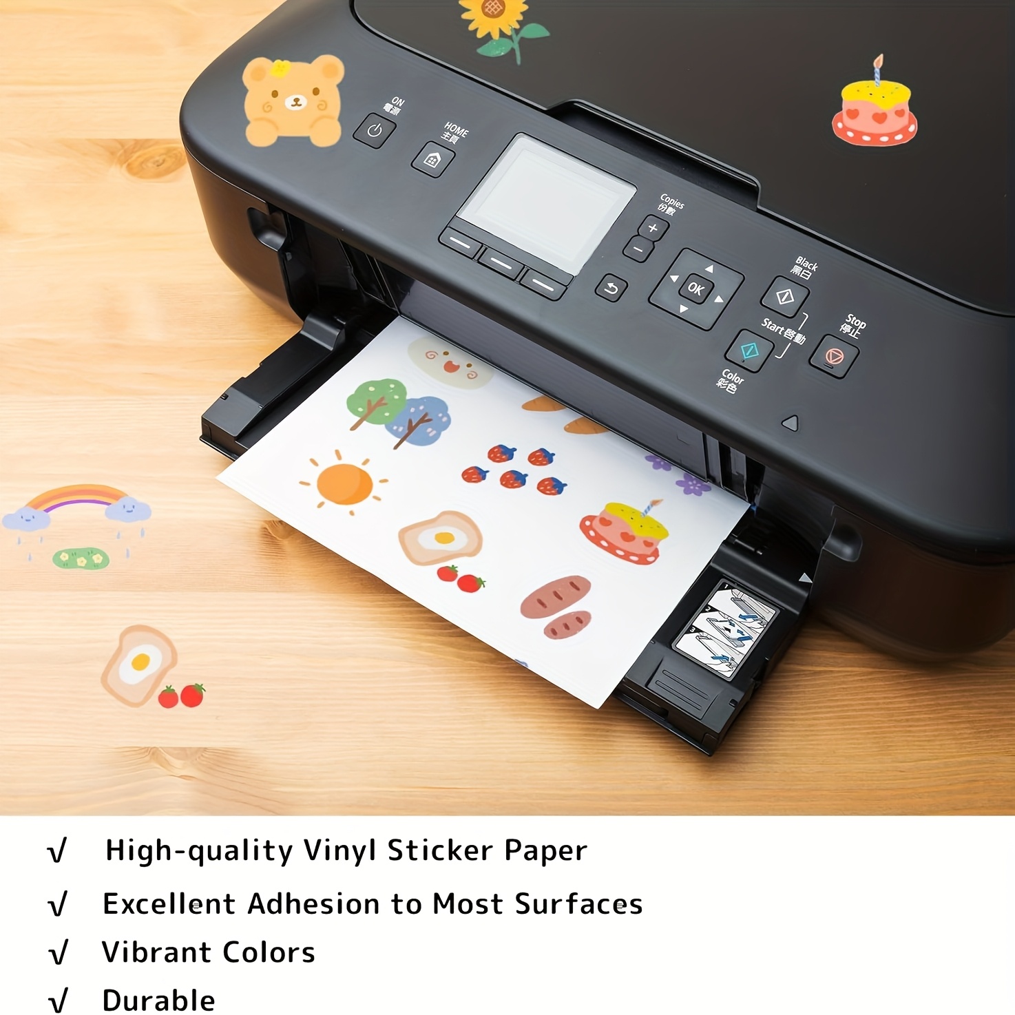50 Lembar Kertas Stiker Vinyl  - Commercial Vinyl Printing ulasan dan harga