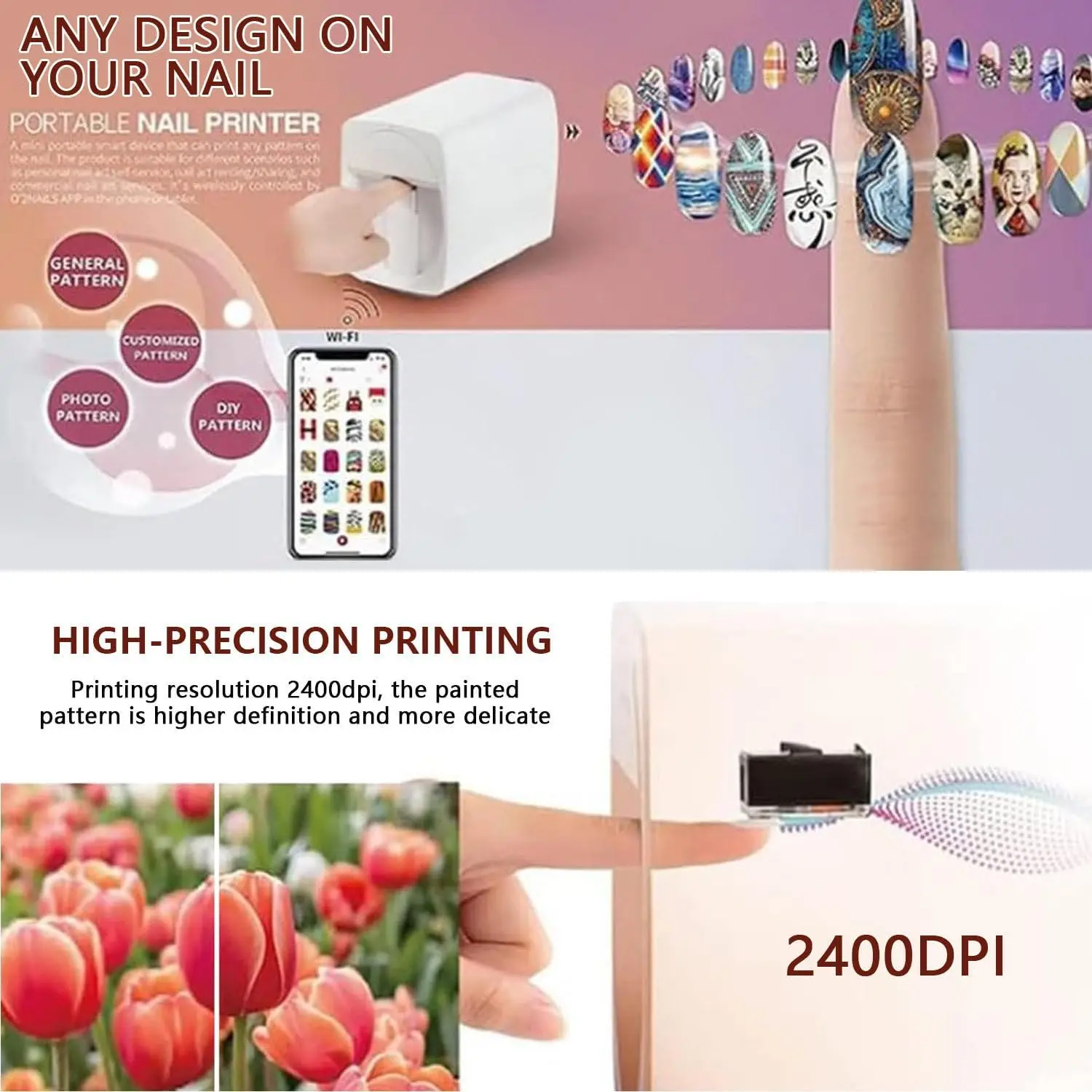 O2nails Portable M1 Nail Print - Commercial Nail Printing Machine ulasan dan harga