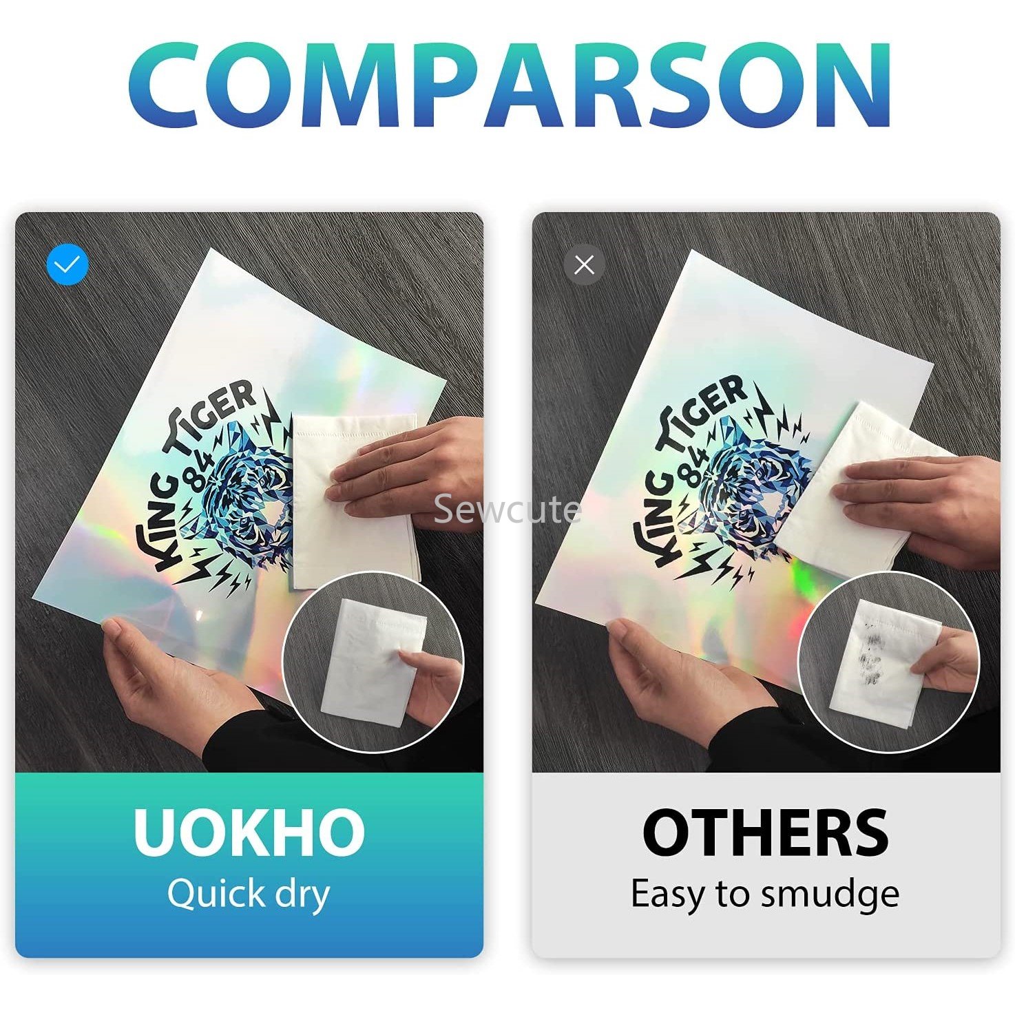 10 Lembar Kertas Stiker Hologr - Commercial Vinyl Printing ulasan dan harga